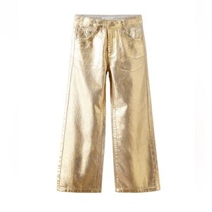 Zara Kids Gold Jeans